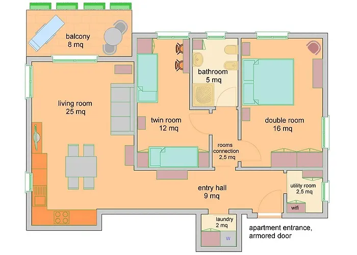 Διαμέρισμα Sweet Irene Deluxe Balcony & Elevator Μπαρντολίνο